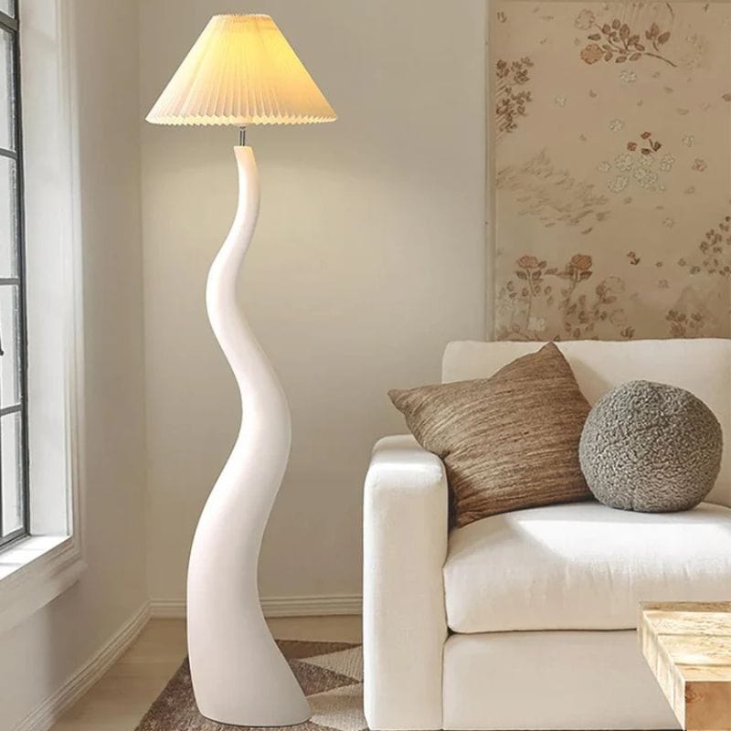 Curved Nordic Floor Lamp - Premium Mushroom Design Norenza