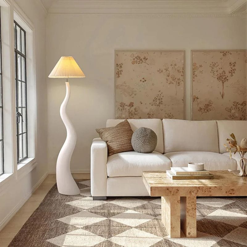 Curved Nordic Floor Lamp - Premium Mushroom Design Norenza