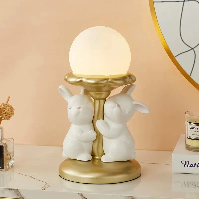 Cute Kawaii Rabbit Desk Lamp for Girls and Weddings Norenza