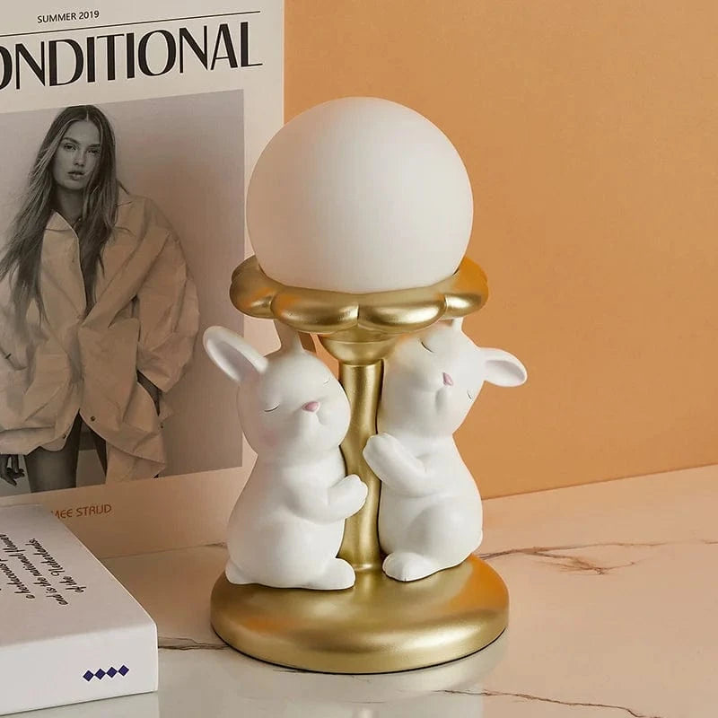 Cute Kawaii Rabbit Desk Lamp for Girls and Weddings Norenza
