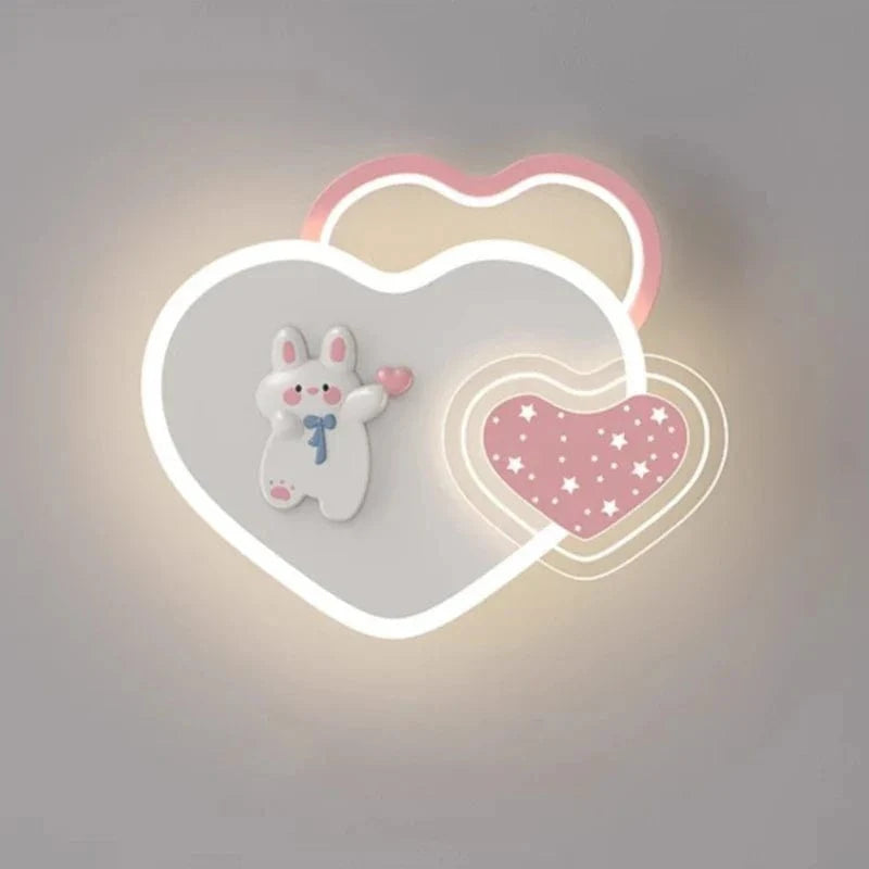 Cute Nightstand Lamp for Princess Room with Pink Bow Norenza