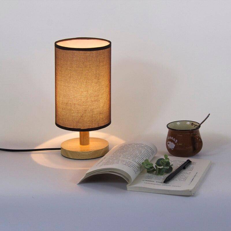 Cylinder Shade Fabric Table Lamp Norenza