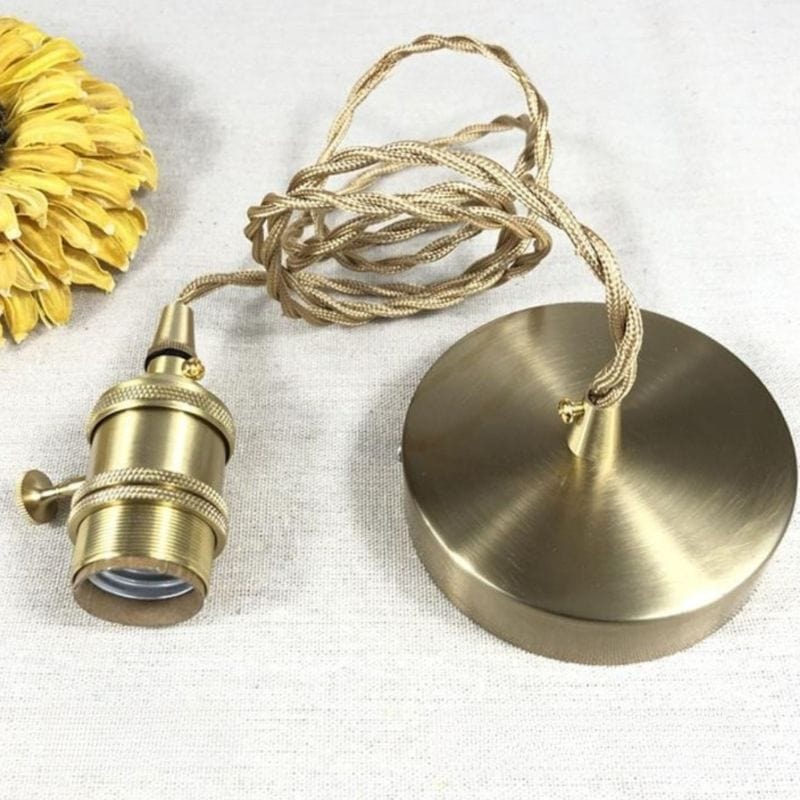 Dark Green Glass Pendant Light for Dining Room, Bedroom, Bar, Café - Retro Brass Hanging Lamps Norenza