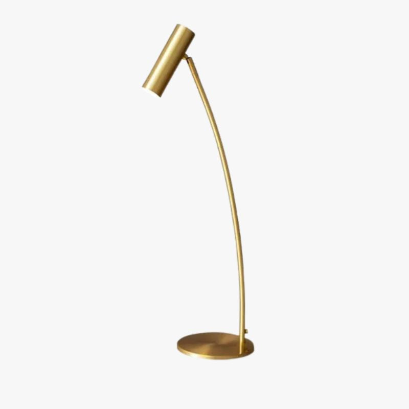 lampe de bureau minimaliste en cuivre pour lecture et décoration