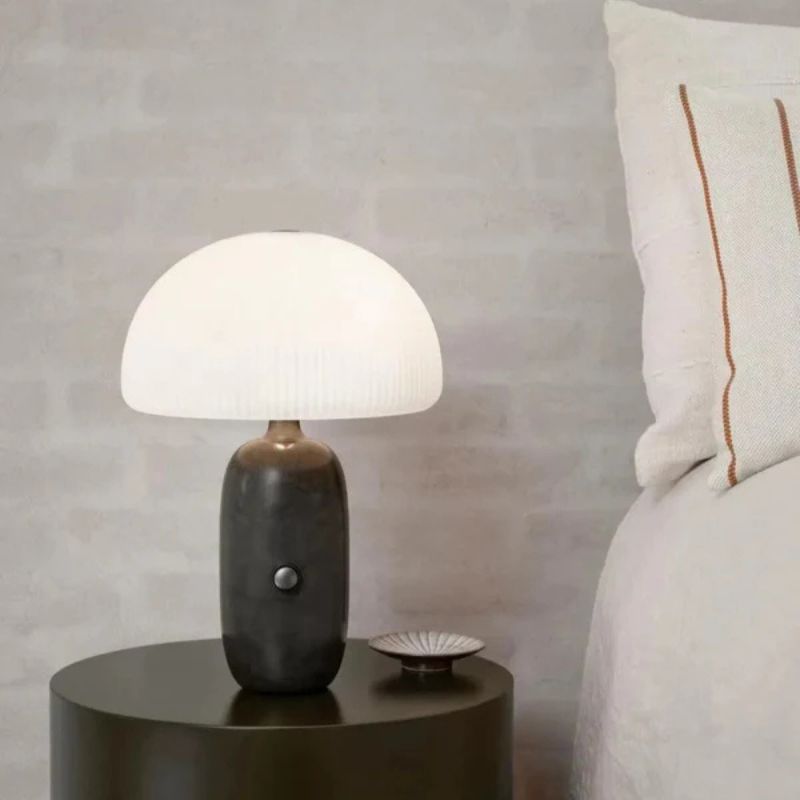 Minimalist Marble Desk Lamp with LED Lighting