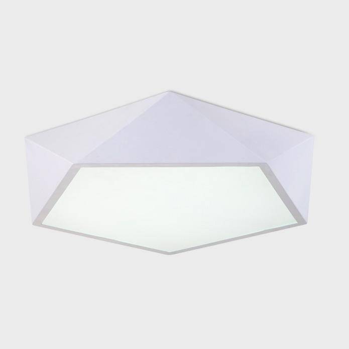 Diamond Geometric LED Ceiling Light White / 16.5" (42 cm) Norenza
