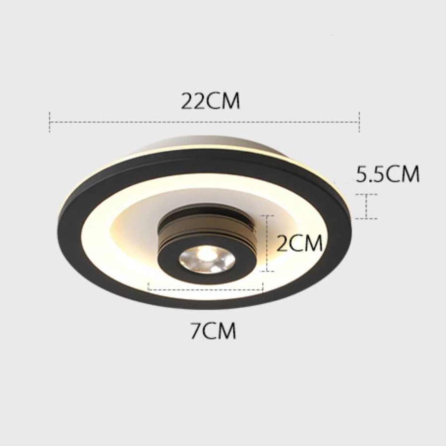 Wrenn Adjustable LED Ceiling Light with Base Spotlight