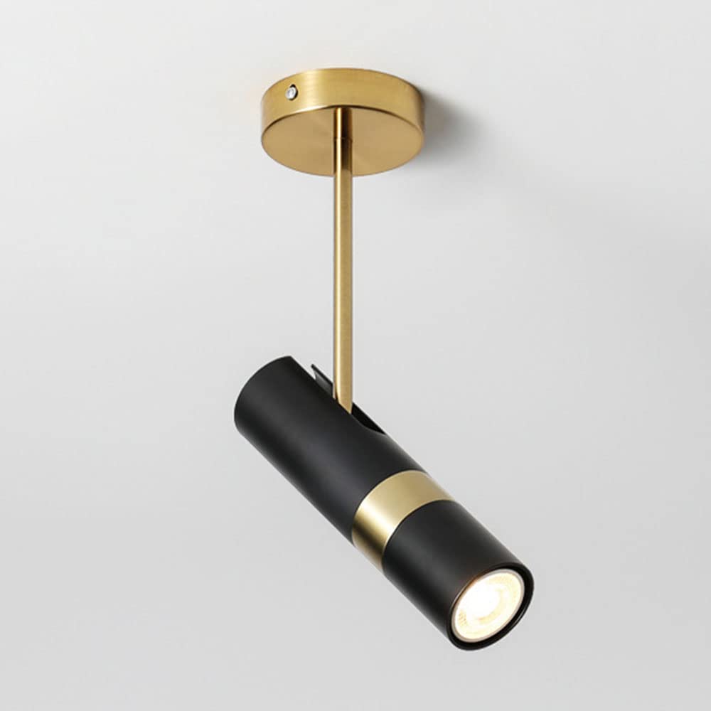 Dimmable 360-Degree Rotatable LED Spotlight with Replaceable Bulb Black Norenza