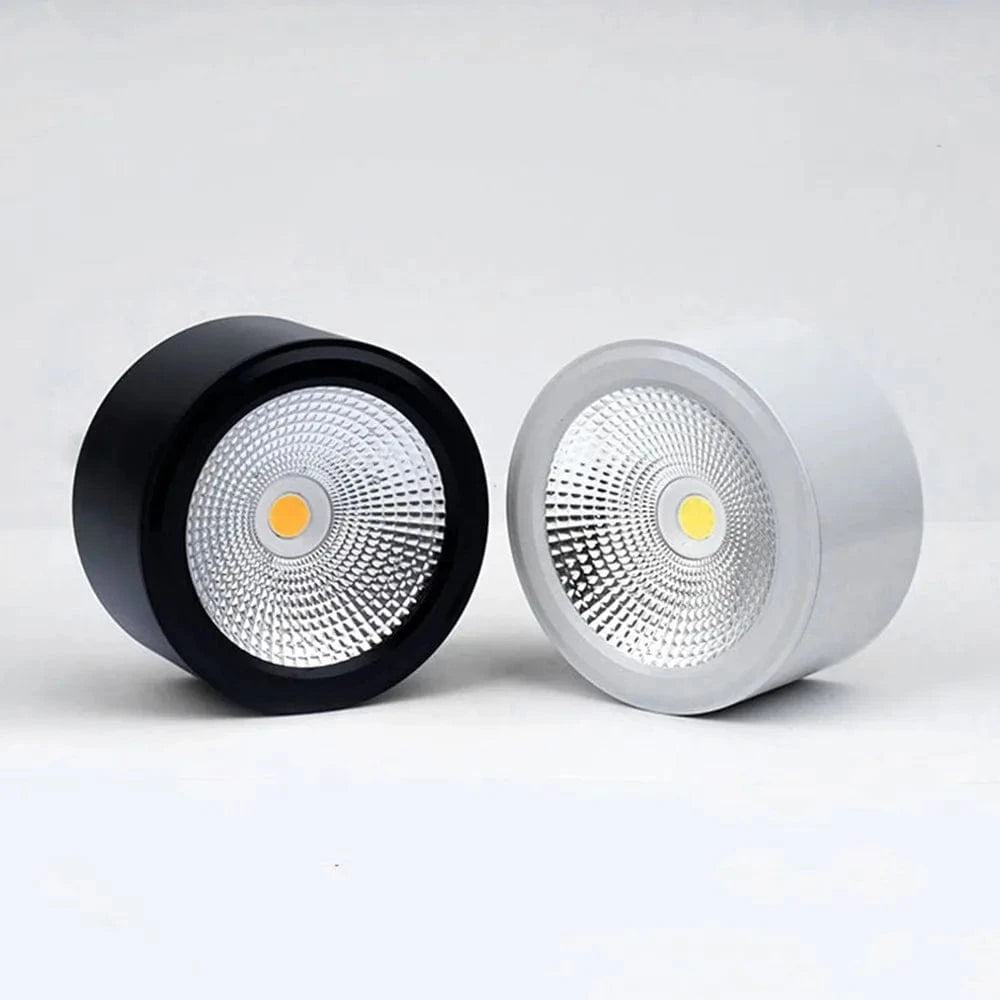 Dimmable LED Surface-Mount Spotlights for Interior Decor White Norenza