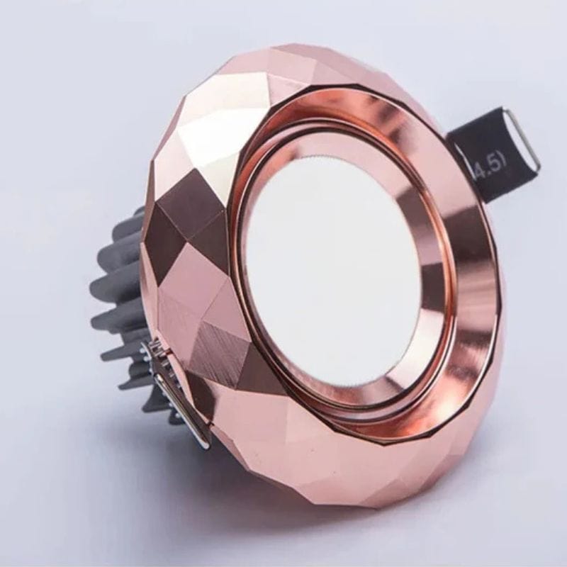 Dimmable Thick Aluminum LED Recessed Spotlight Pink Norenza