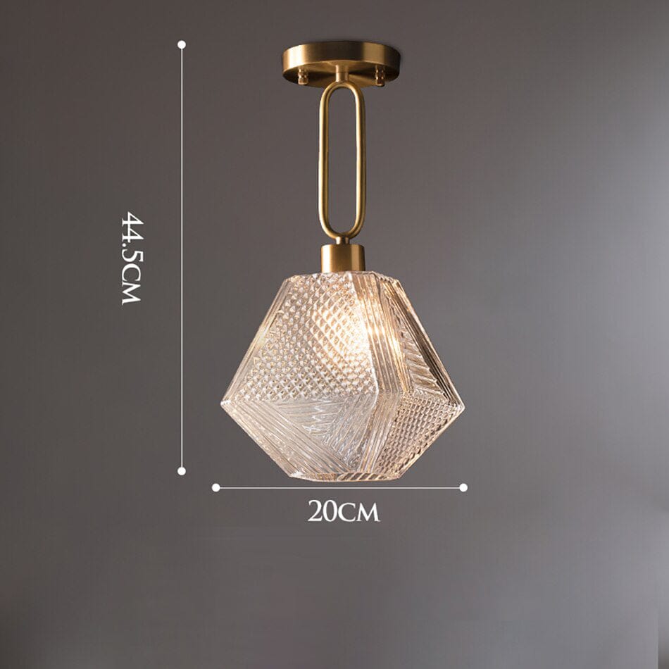 Doolin Retro Glass Shade Ceiling Light Norenza