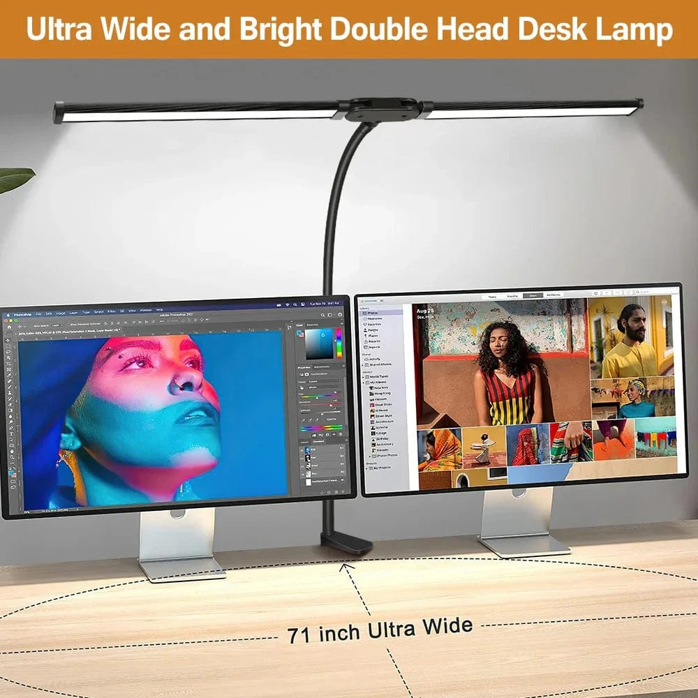 Dual-Head LED Desk Lamps Norenza