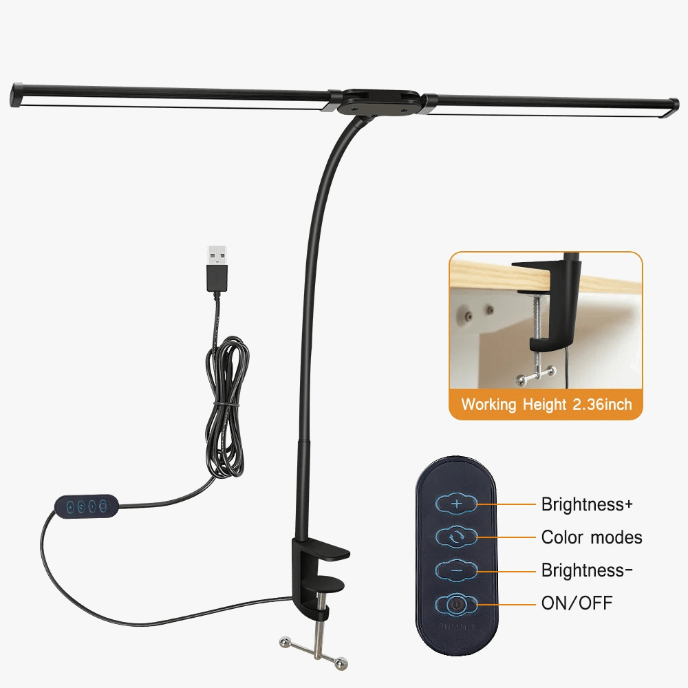 Dual-Head LED Desk Lamps Norenza
