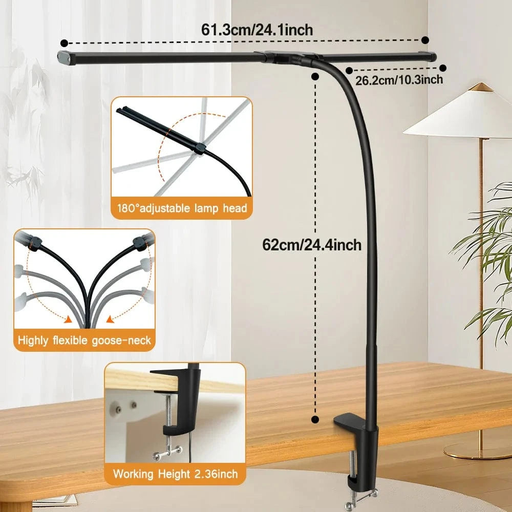 Dual-Head LED Desk Lamps Norenza