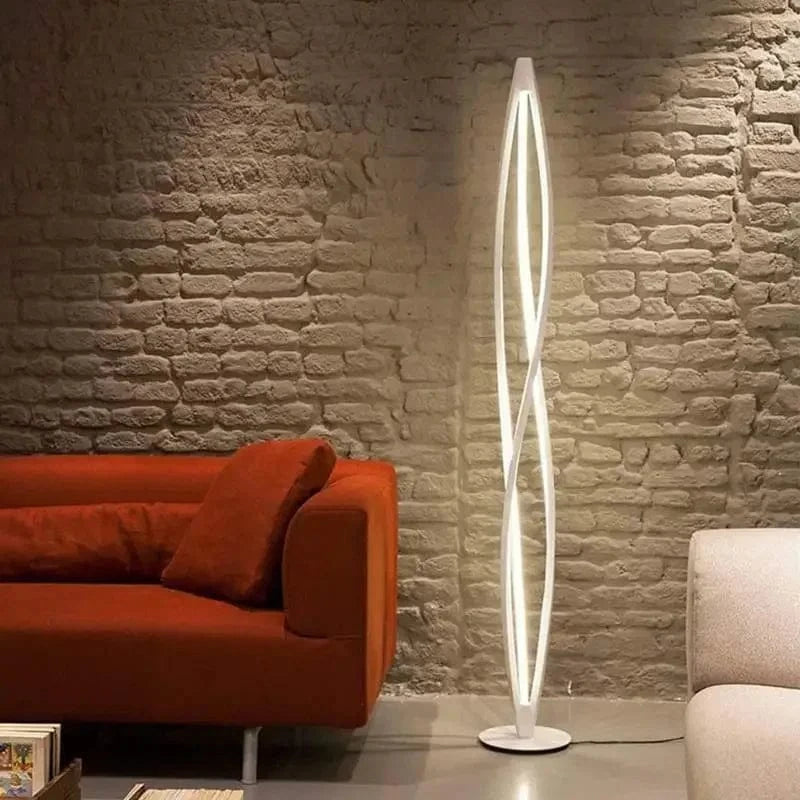 Elegant Modern Italian Design LED Floor Lamp White Norenza