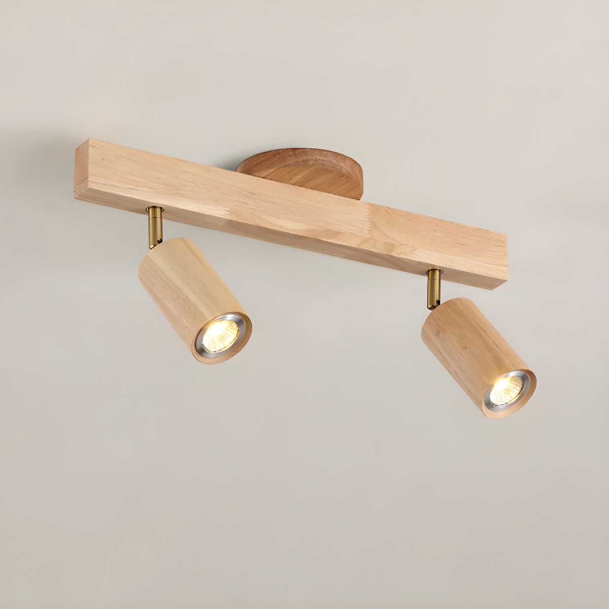 Elegant Wood Spotlights for Stylish Indoor Lighting Natural Wood / 2 Norenza