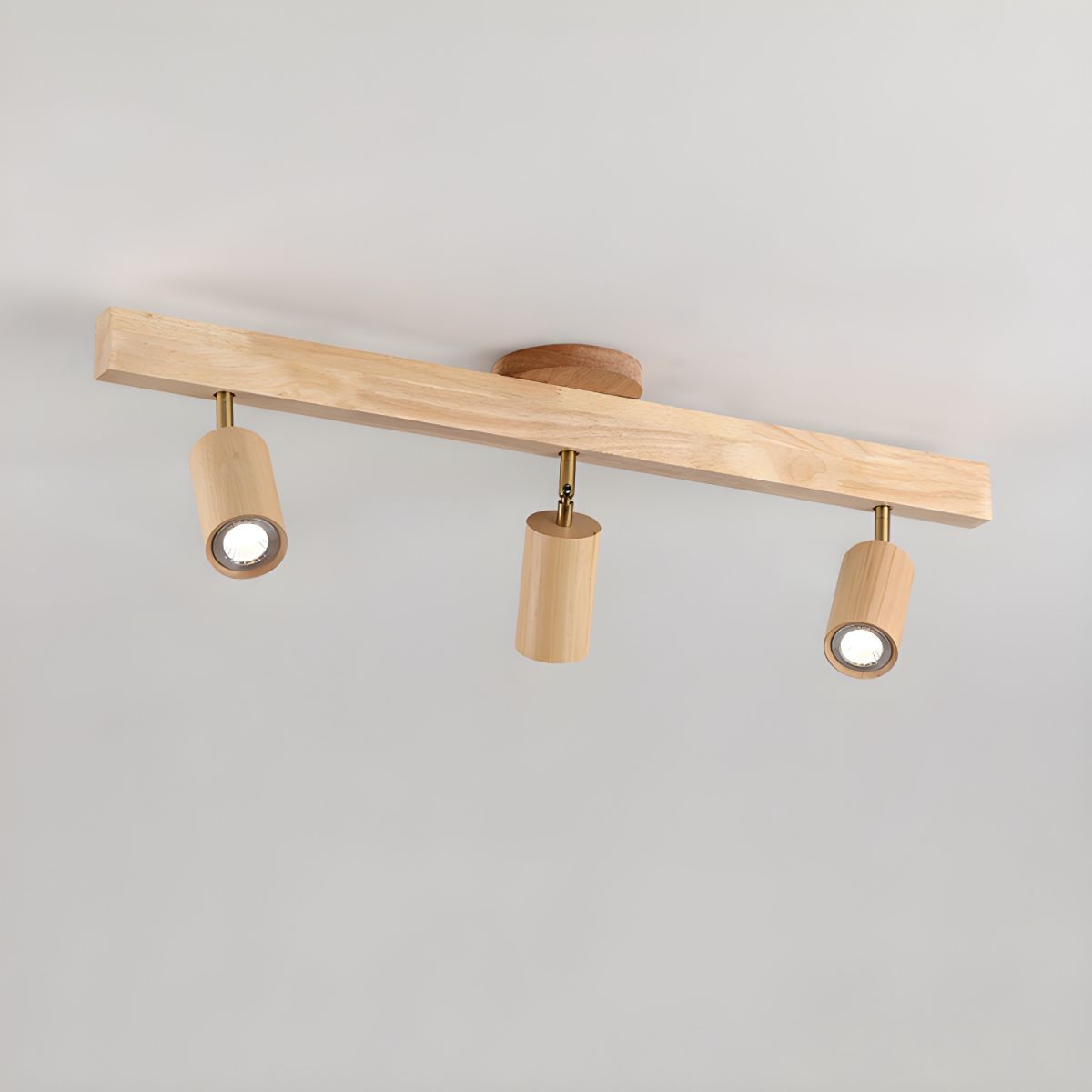 Elegant Wood Spotlights for Stylish Indoor Lighting Natural Wood / 3 Norenza