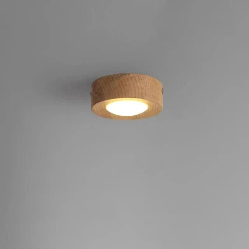 Elegant Wooden Ceiling Light Fixture for Stylish Home Decor A / Natural Wood Norenza