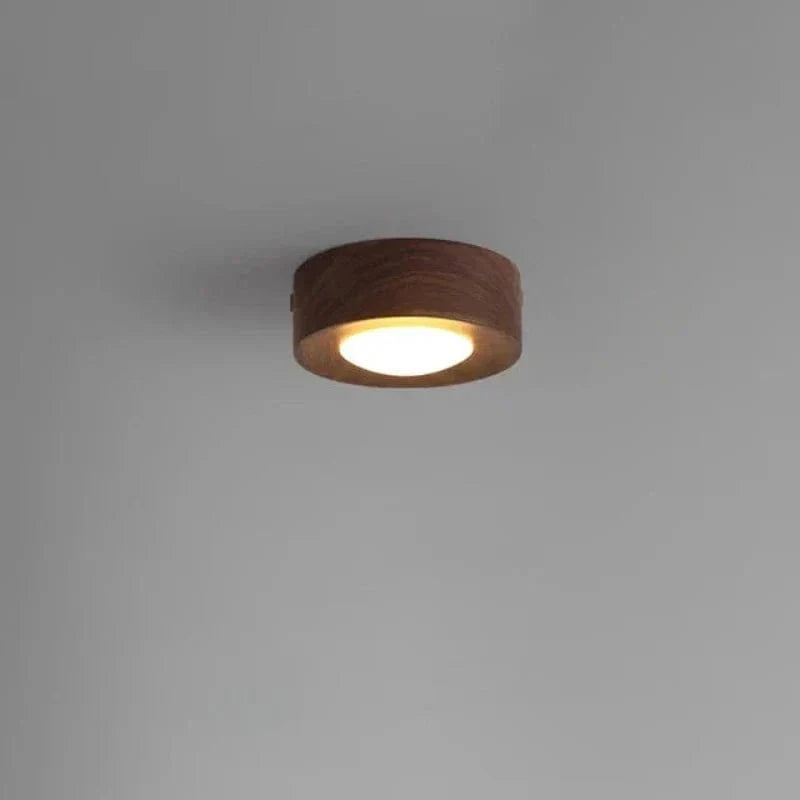 Elegant Wooden Ceiling Light Fixture for Stylish Home Decor A / Walnut Norenza