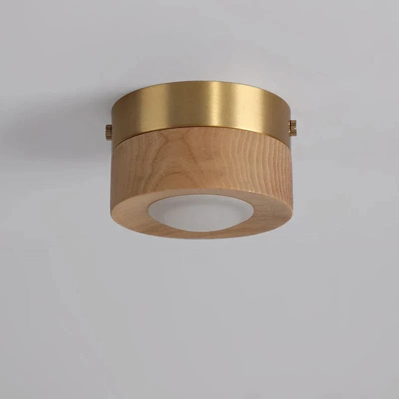 Elegant Wooden Ceiling Light Fixture for Stylish Home Decor B / Natural Wood Norenza