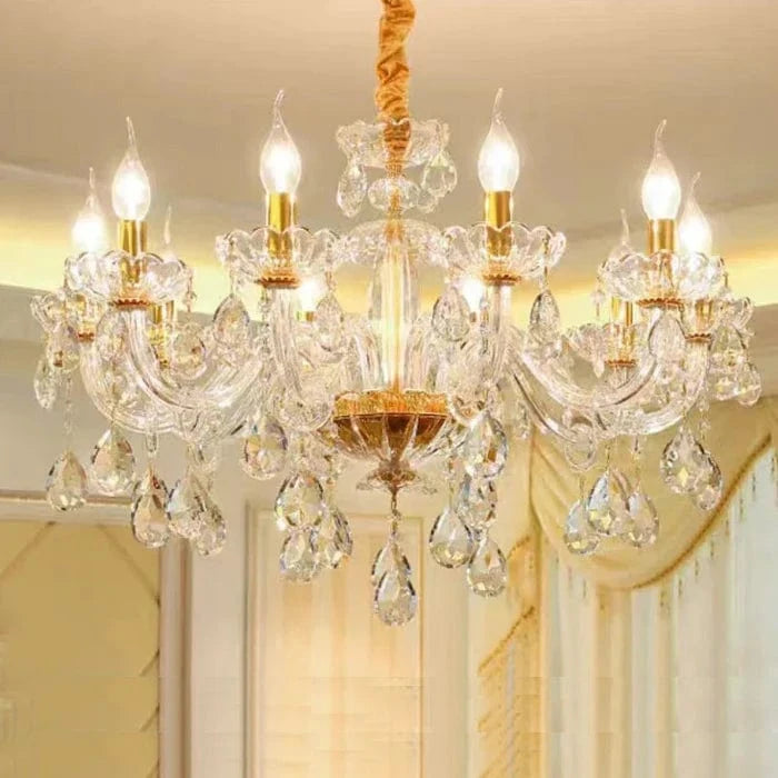 European Transparent Crystal Chandelier for Luxurious Lighting Norenza
