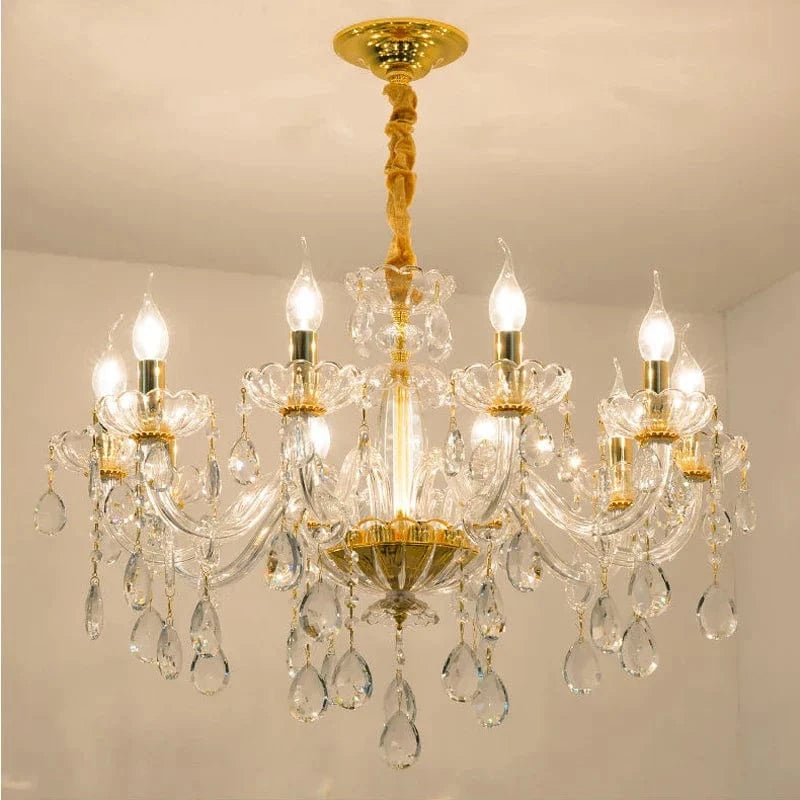 European Transparent Crystal Chandelier for Luxurious Lighting Norenza