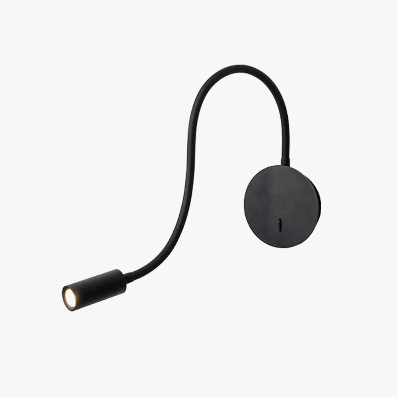 Flexible Desk Lamp with Switch and LED Reading Light Black Norenza