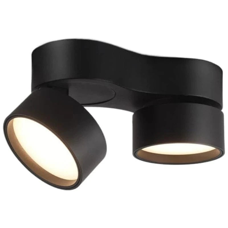 Flexible LED Spot Light with Surface Mount and Rotating Adjustment for Indoor Lighting Black Norenza