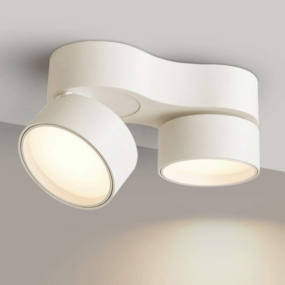 Flexible LED Spot Light with Surface Mount and Rotating Adjustment for Indoor Lighting White Norenza