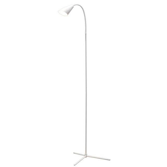 Flexible Minimalist LED Desk Floor Lamp White Norenza