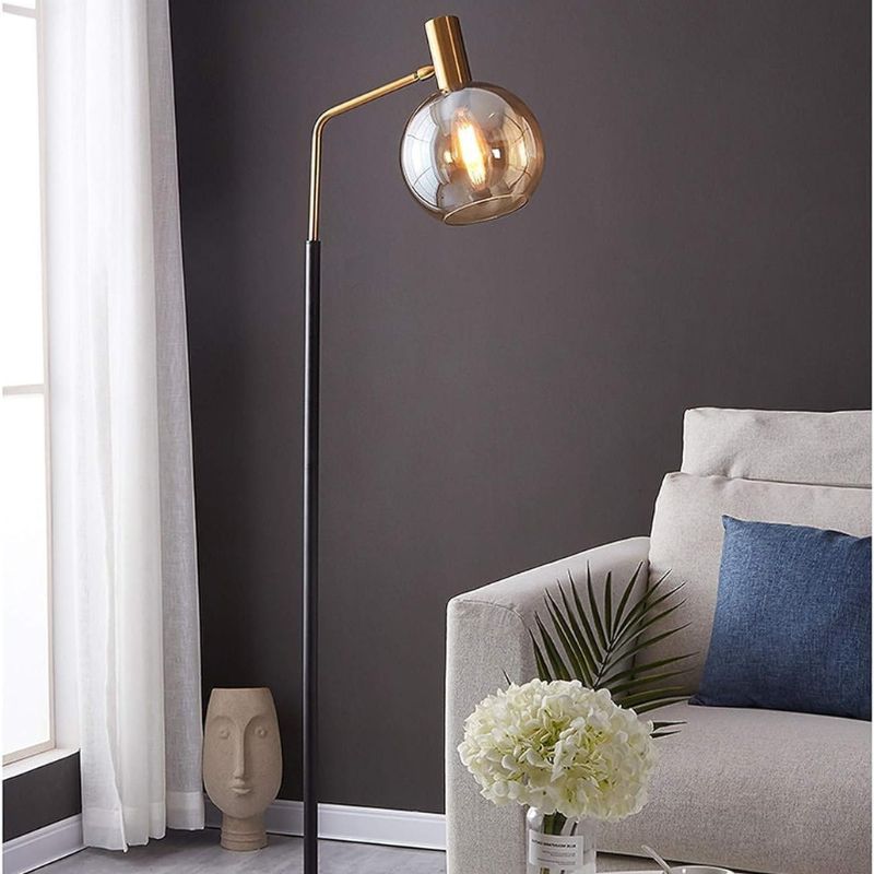 Modern LED Marble Floor Lamp with Adjustable Lighting