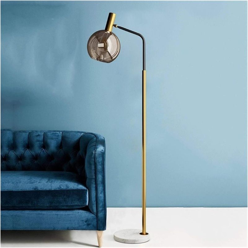 Modern LED Marble Floor Lamp with Adjustable Lighting