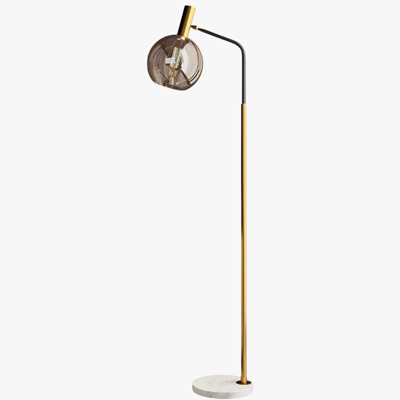Modern LED Marble Floor Lamp with Adjustable Lighting