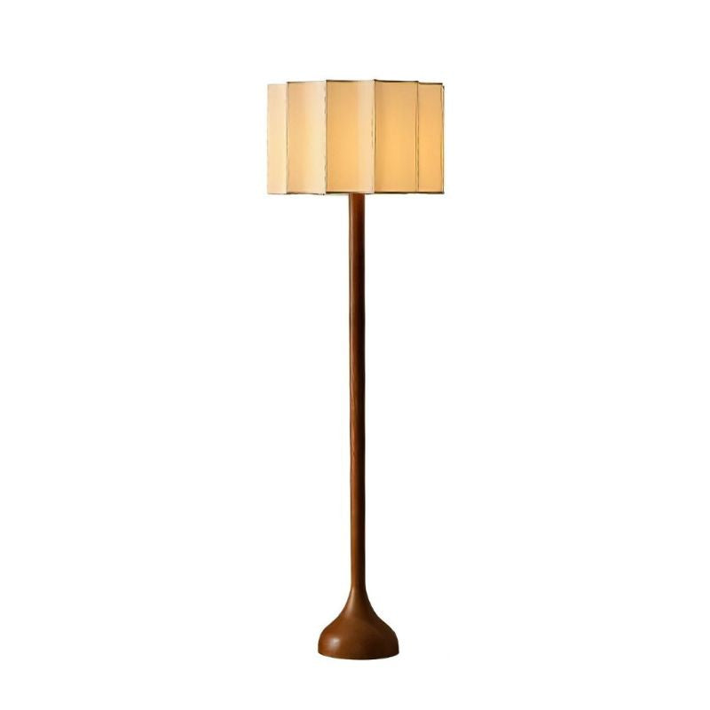 Solid Wood Wabi-Sabi Floor Lamp - Modern Zen Design