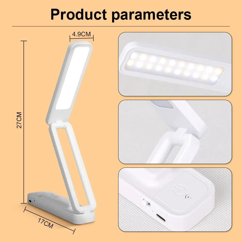 Foldable Touch Desk Lamp with Remote Control and Adjustable Brightness Norenza