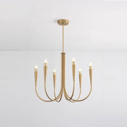 French Style Decorative Candle-Shaped Pendant Light Gold Norenza