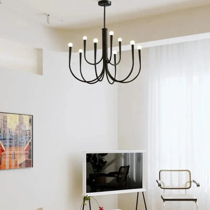 French Style Decorative Candle-Shaped Pendant Light Norenza