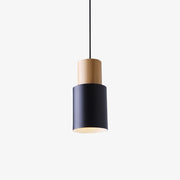 Gemira Cylindrical Shade LED Pendant Light Black Norenza