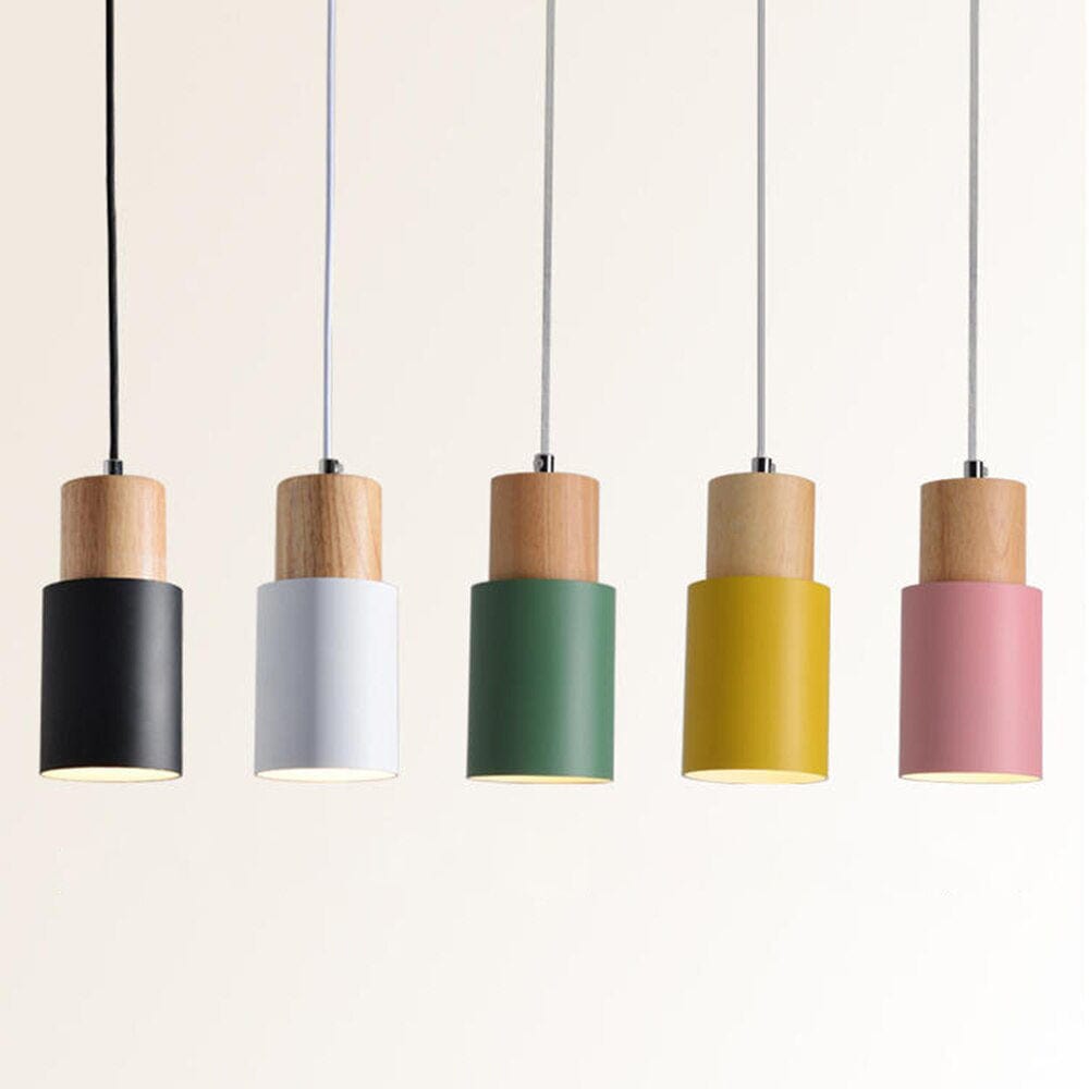 Gemira Cylindrical Shade LED Pendant Light Norenza