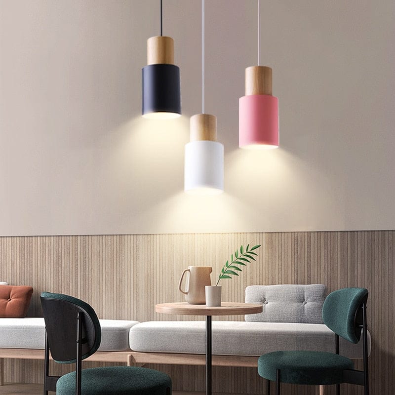 Gemira Cylindrical Shade LED Pendant Light Norenza