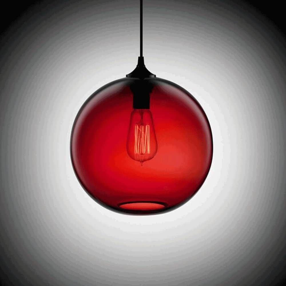 Glass Ball Suspension Design Red Norenza