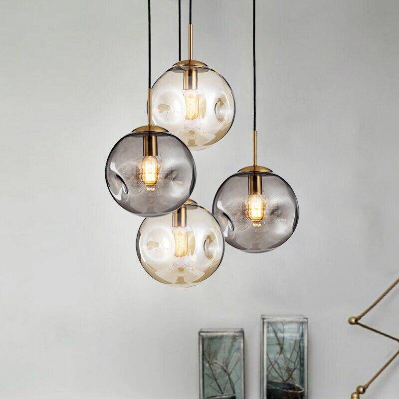 Glass Head Shaped LED Suspension Design Light Norenza