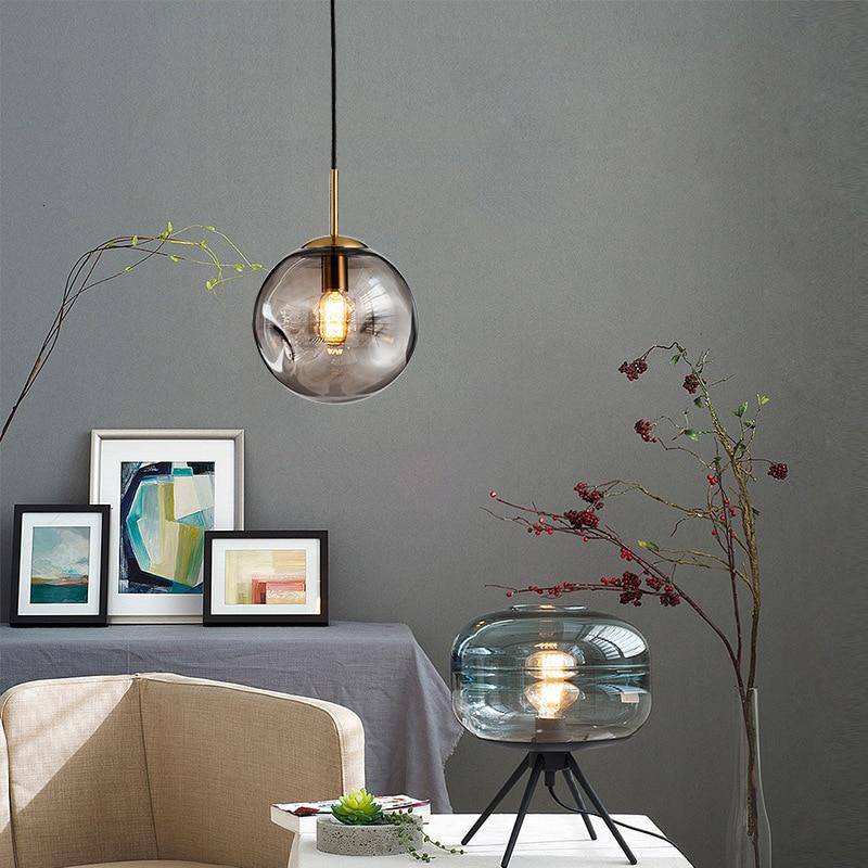 Glass Head Shaped LED Suspension Design Light Norenza