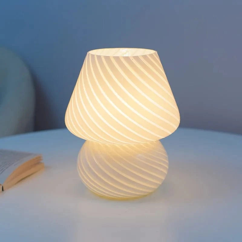 Glass LED Desk Lamp White Norenza