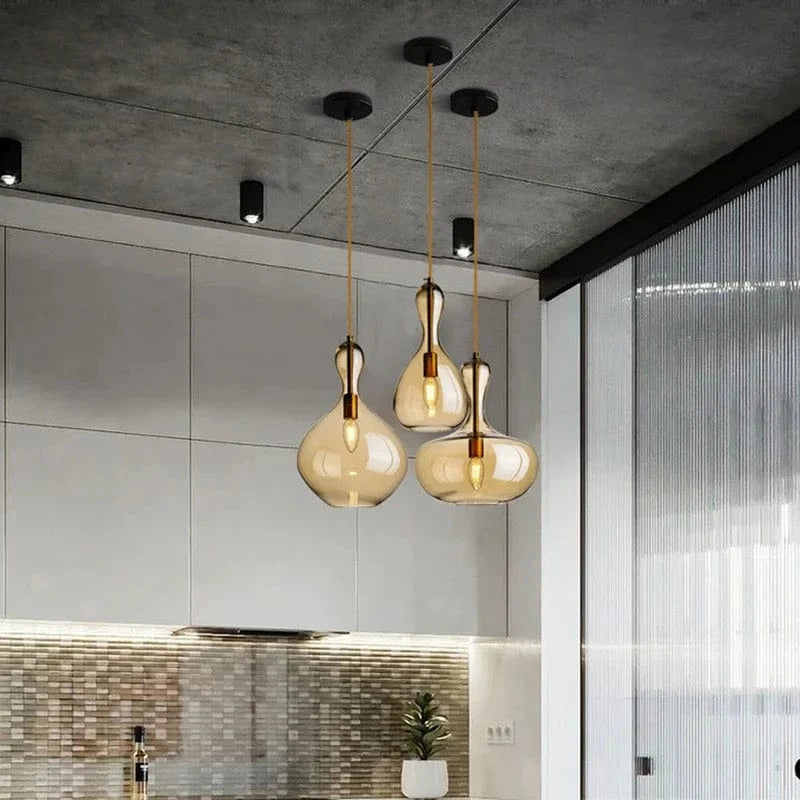 Glass LED Pendant Light - Perfect Decorative Fixture for Bars Norenza