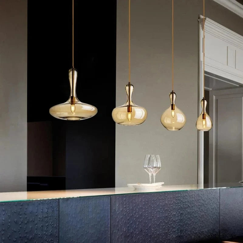 Glass LED Pendant Light - Perfect Decorative Fixture for Bars Norenza