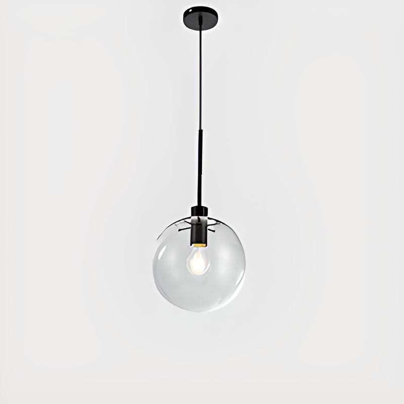 Glass Pendant Balls with Rod Black Norenza