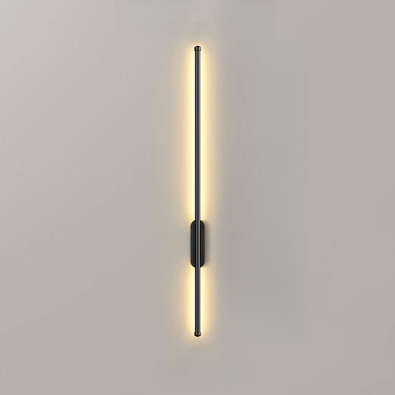 Gold and Black Indoor LED Wall Sconce Black Norenza