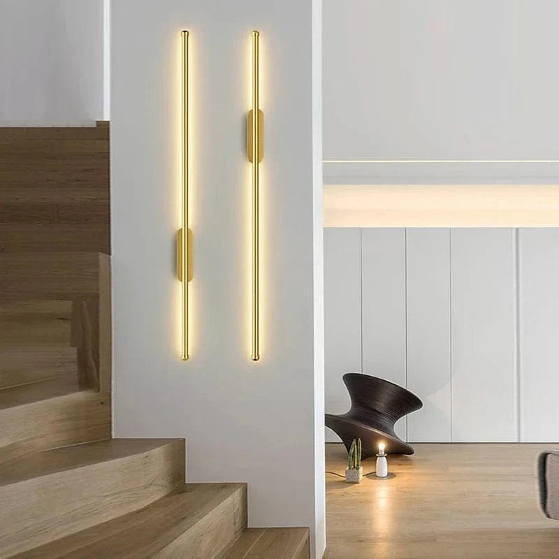 Gold and Black Indoor LED Wall Sconce Norenza
