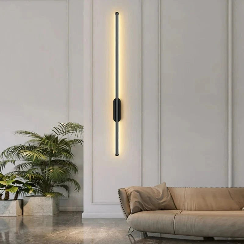 Gold and Black Indoor LED Wall Sconce Norenza